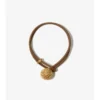 Armband mit Leder-Karomuster und Granulation 