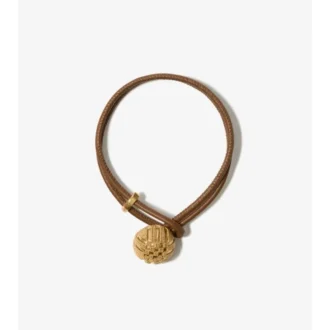 Armband mit Leder-Karomuster und Granulation 