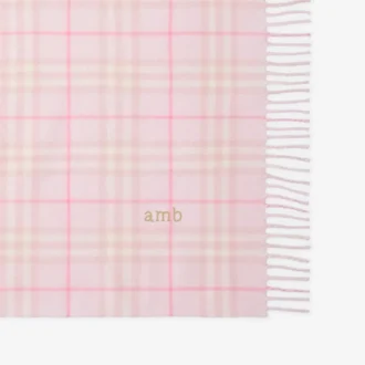 Baby-Decke aus Wolle mit Karomuster