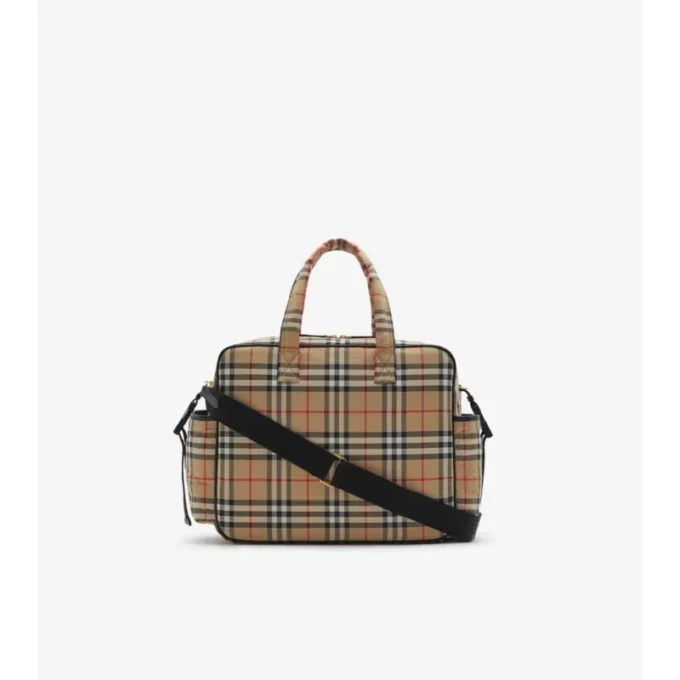 Baby-Wickeltasche mit Karomuster