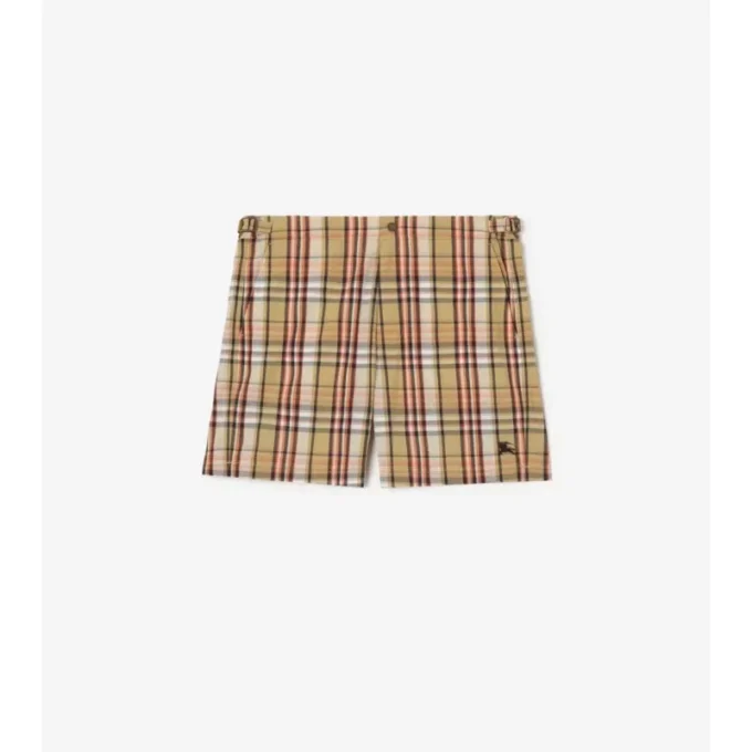 Badehose mit Karomuster