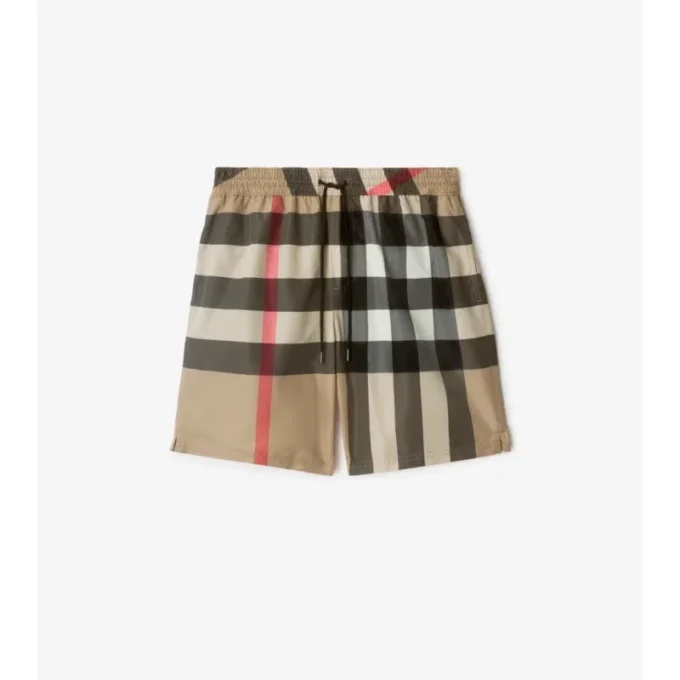 Badehose mit Karomuster