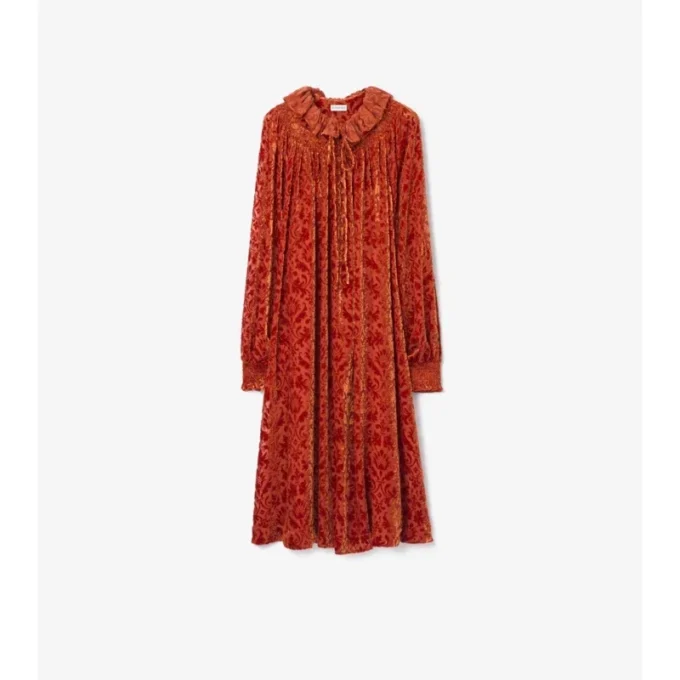 Barockes Kleid aus Seidenmisch-Samt