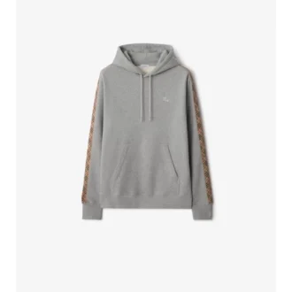 Baumwoll-Hoodie mit Karomuster