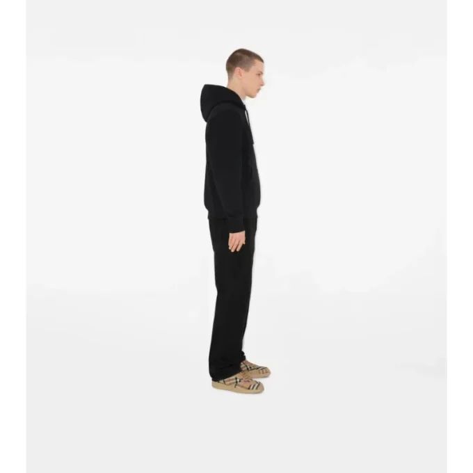 Baumwoll-Hoodie mit Karomuster