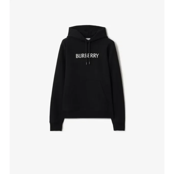 Baumwoll-Hoodie mit Logo