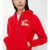 Baumwoll-Hoodie mit Reißverschluss