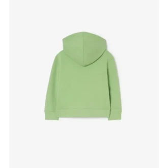 Baumwoll-Kapuzenpullover mit Reißverschluss