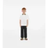 Baumwoll-Poloshirt mit Karokragen