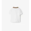 Baumwoll-Poloshirt mit Karokragen