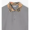 Baumwoll-Poloshirt mit Karomuster am Kragen