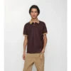 Baumwoll-Poloshirt mit Logo am Kragen