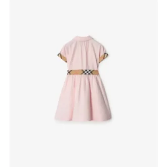 Baumwoll-Shirt-Kleid mit Karomuster