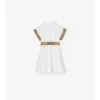 Baumwoll-Shirt-Kleid mit Karomuster