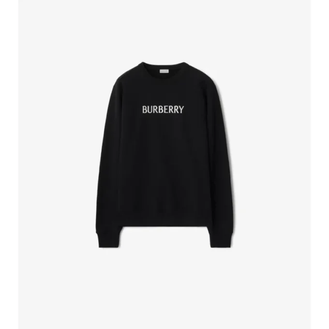 Baumwoll-Sweatshirt mit Logo