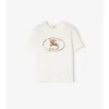Baumwoll-T-Shirt mit Check-Knight-Stempel