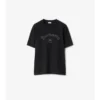 Baumwoll-T-Shirt mit Gothic-Logo