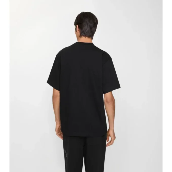 Baumwoll-T-Shirt mit Gothic-Logo