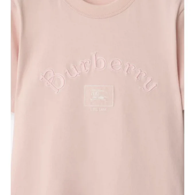 Baumwoll-T-Shirt mit Gothic-Logo