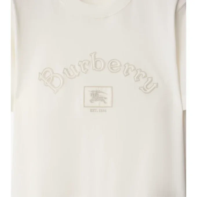 Baumwoll-T-Shirt mit Gothic-Logo
