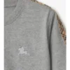 Baumwoll-T-Shirt mit Karobordüre