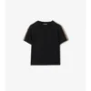Baumwoll-T-Shirt mit Karomuster