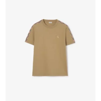 Baumwoll-T-Shirt mit Karomuster