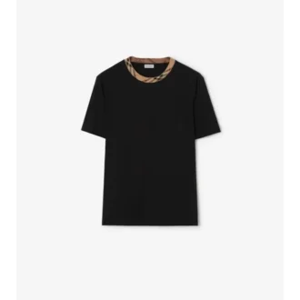 Baumwoll-T-Shirt mit Karomuster
