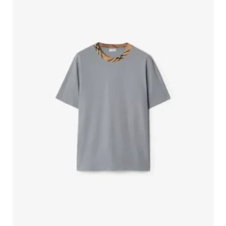 Baumwoll-T-Shirt mit Karomuster
