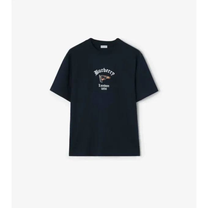 Baumwoll-T-Shirt mit Karomuster