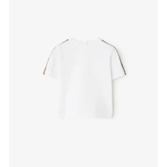 Baumwoll-T-Shirt mit Karomuster