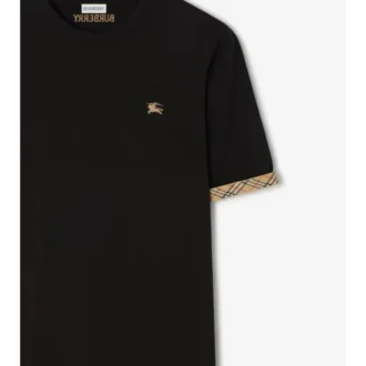 Baumwoll-T-Shirt mit Karomuster