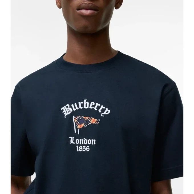 Baumwoll-T-Shirt mit Karomuster