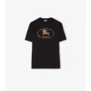 Baumwoll-T-Shirt mit Knight-Stamp-Karomuster