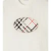 Baumwoll-T-Shirt mit Knight-Stamp-Karomuster