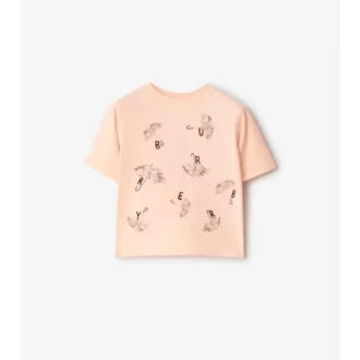 Baumwoll-T-Shirt mit Regenschirm-Logo