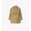 Baumwoll-Trench Coat mit Kapuze