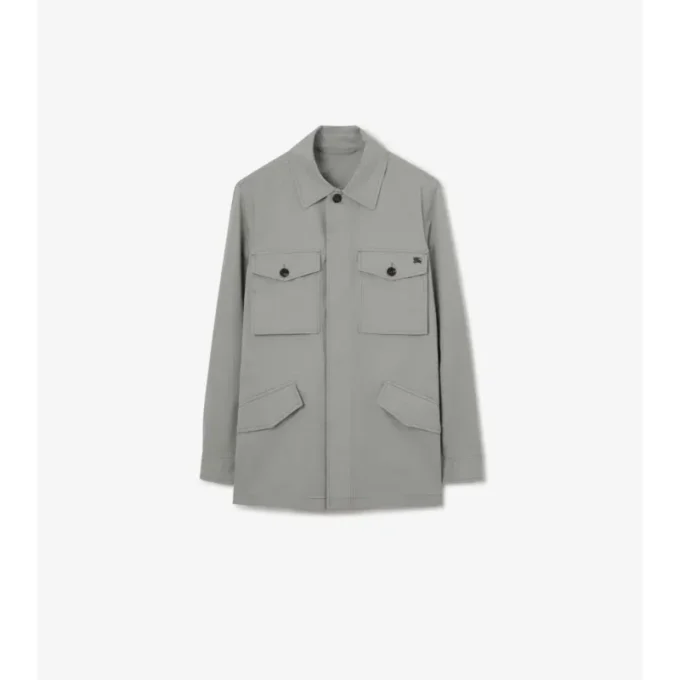 Baumwoll-Twill-Jacke