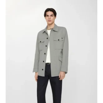 Baumwoll-Twill-Jacke