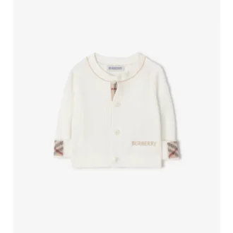 Baumwollcardigan mit Logo