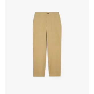 Baumwollhose mit strukturiertem Karomuster