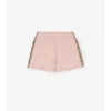Baumwollshorts mit Karobordüre