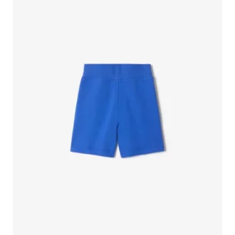 Baumwollshorts mit Karobordüre