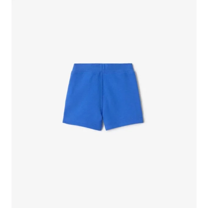 Baumwollshorts mit Karobordüre