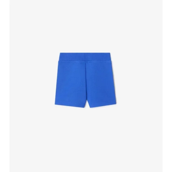Baumwollshorts mit Karobordüre