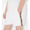 Baumwollshorts mit Karobordüre