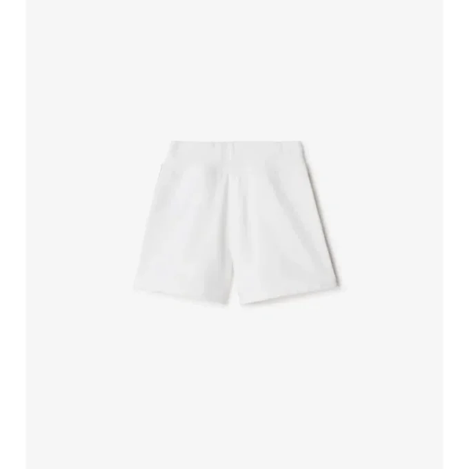 Baumwollshorts mit Karobordüre