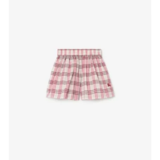 Baumwollshorts mit Karomuster