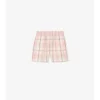Baumwollshorts mit Karomuster