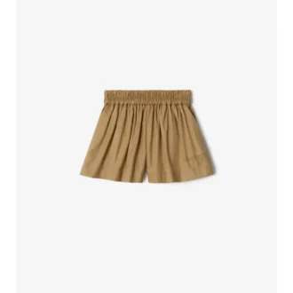 Baumwollshorts mit Karomuster